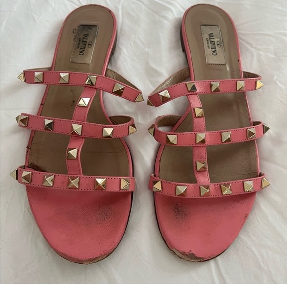🔥sold🔥Authentic pink Valentino rockstud flats - size 39 - Picture 3 of 9